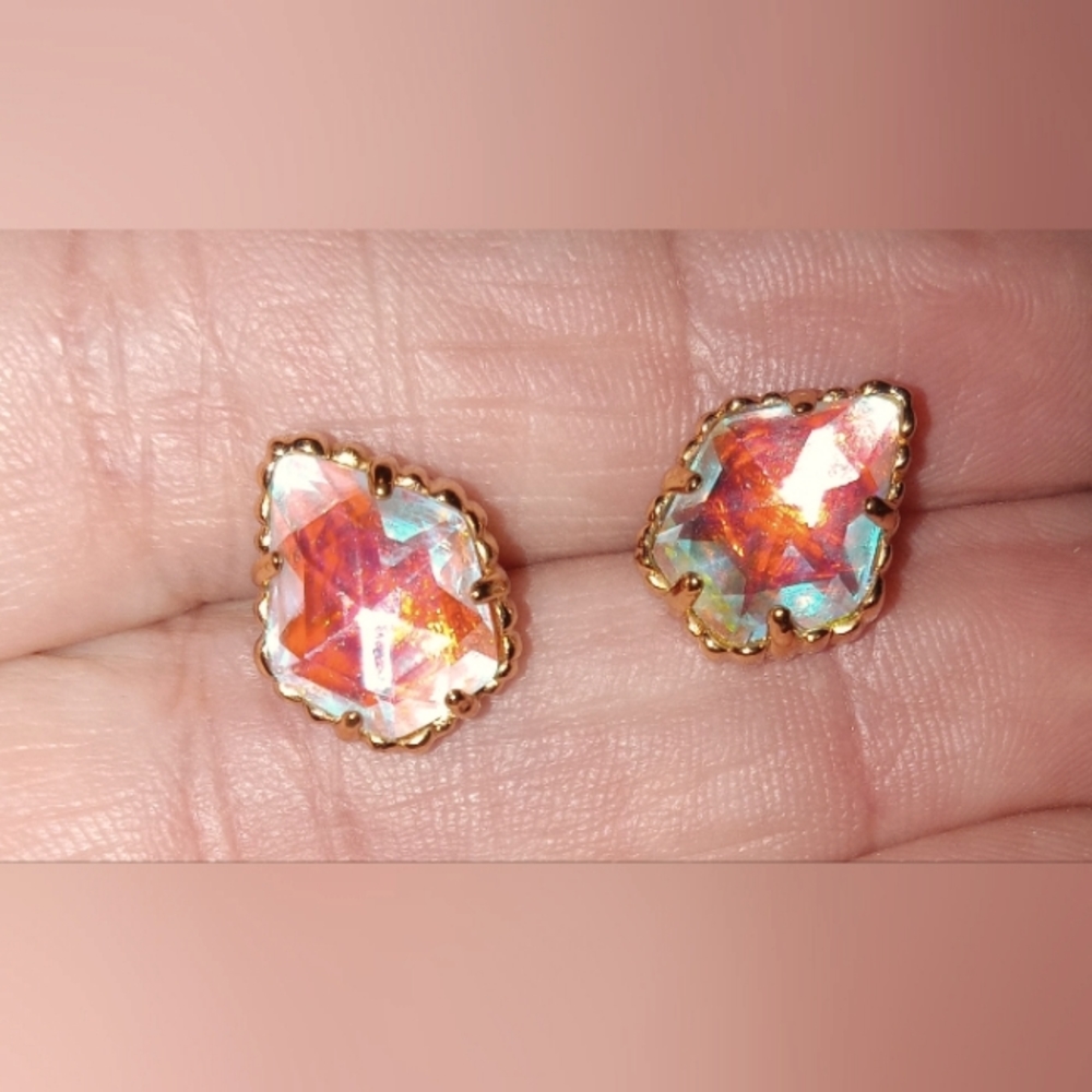Kendra Scott Tessa Rose Gold Earr5